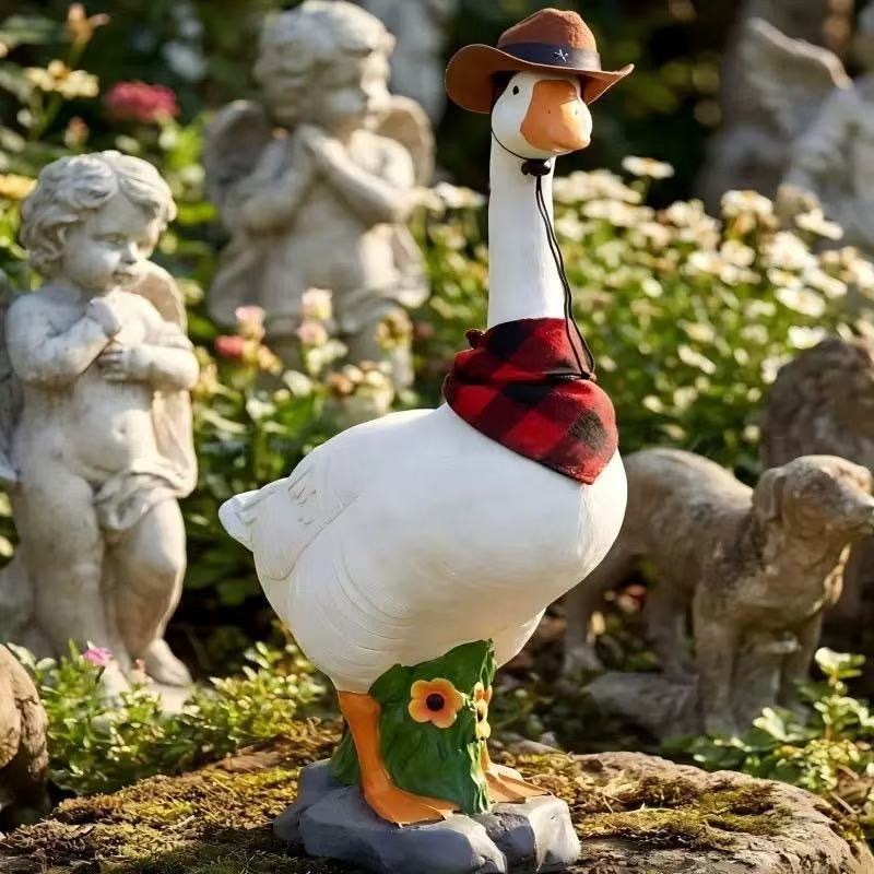 Porch Goose Outfits Goose Costume for 23" Goose Statue