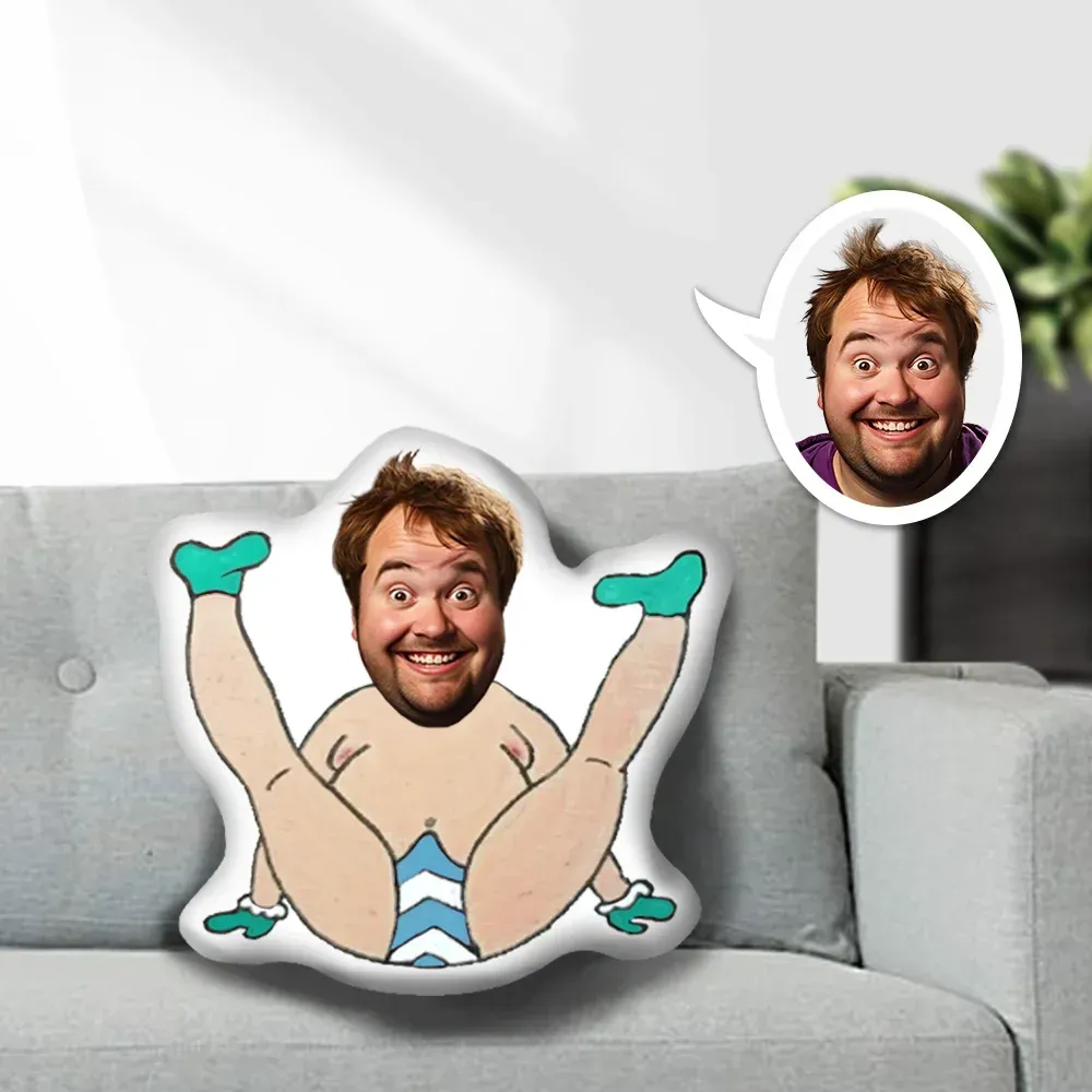 Personalized Minime Throw Pillow Custom Photo Pillow Gift for Her - mysiliconefoodbag