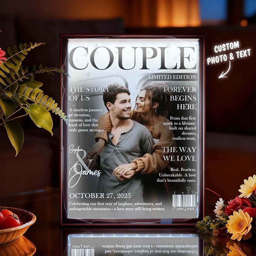 Personalized Magazine Cover Night Light