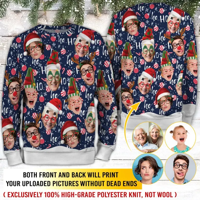 Custom Ugly Christmas Sweatshirt for Loved Ones