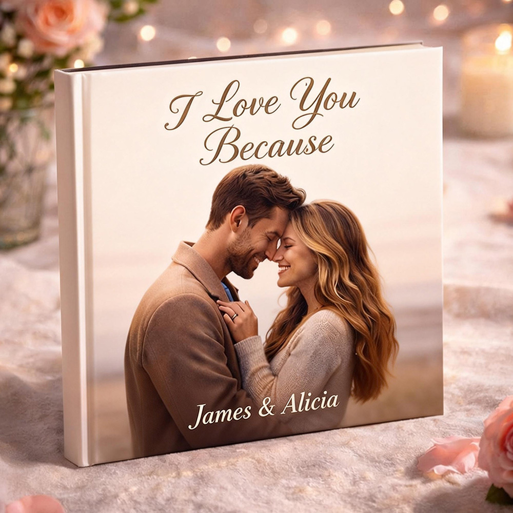 Why I Choose You Personalized Love Reasons Book with Song Plays Your Song & Tells Your Love Story
