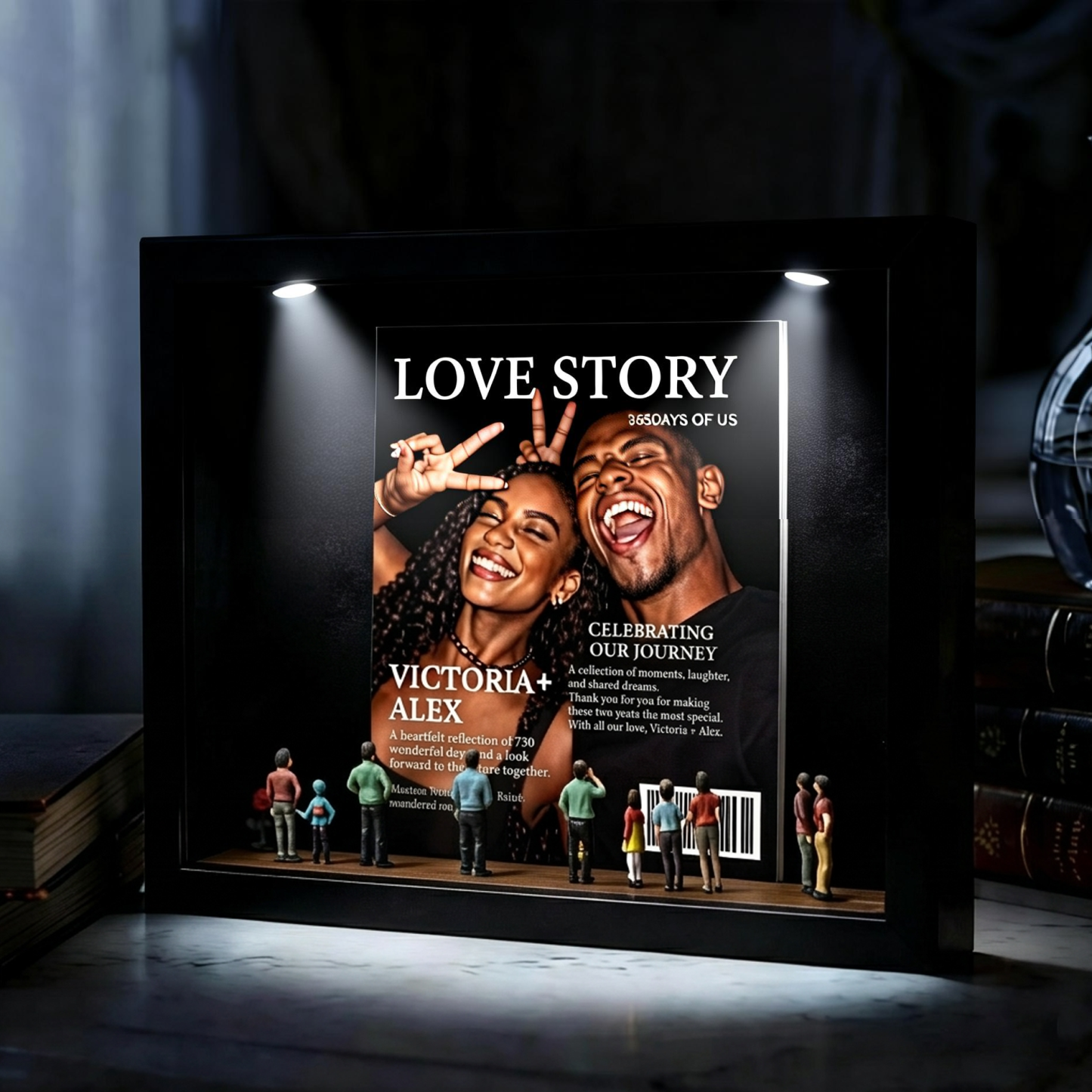 Museum of Magazine Us Frame Personalized Couples Gift for Her Cute Miniature Museum Gifts Meaningful Gift Mother's Day