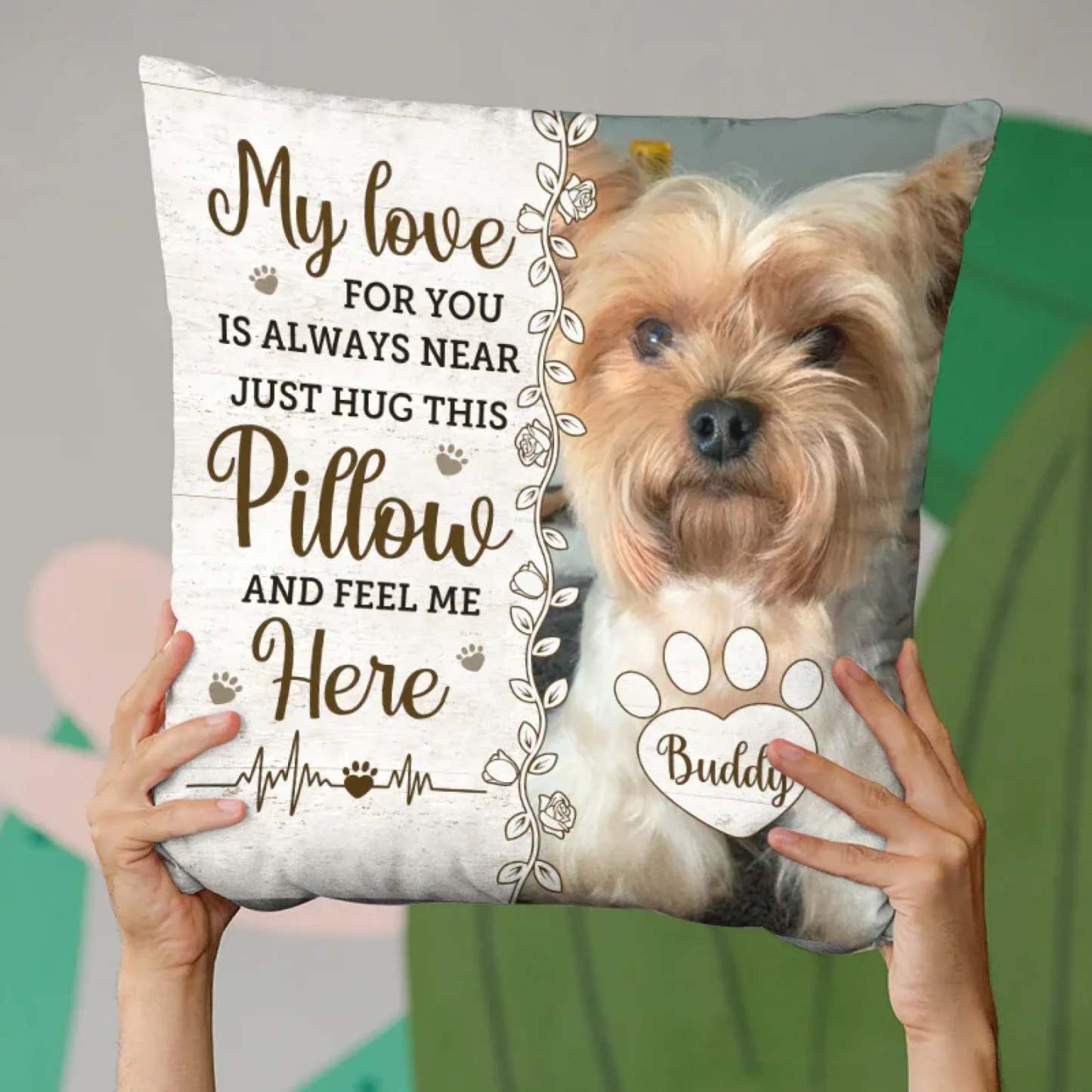 Memorial Personalized Custom Pillow | Sympathy Gift For Pet Lovers