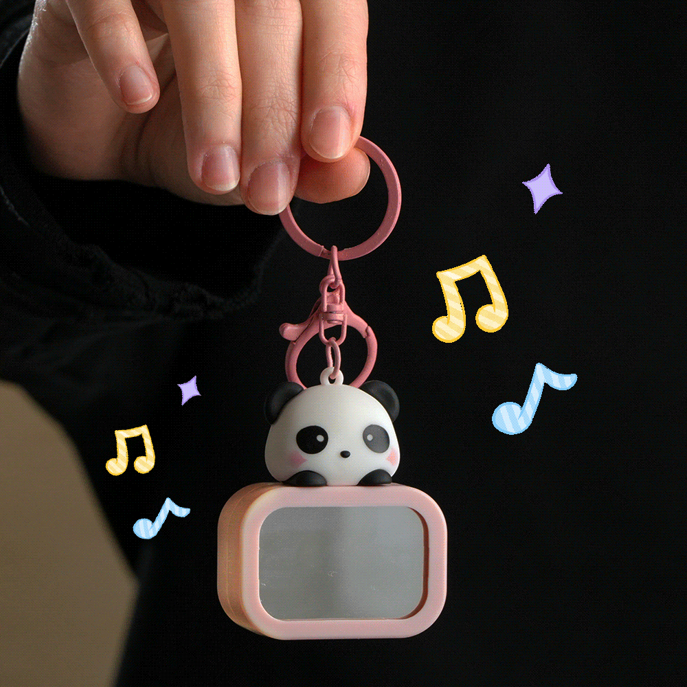 Custom Music Player Keychain with Personalized Photo Portable Makeup Mirror Perfect Personalized Anniversary Gift for Couples