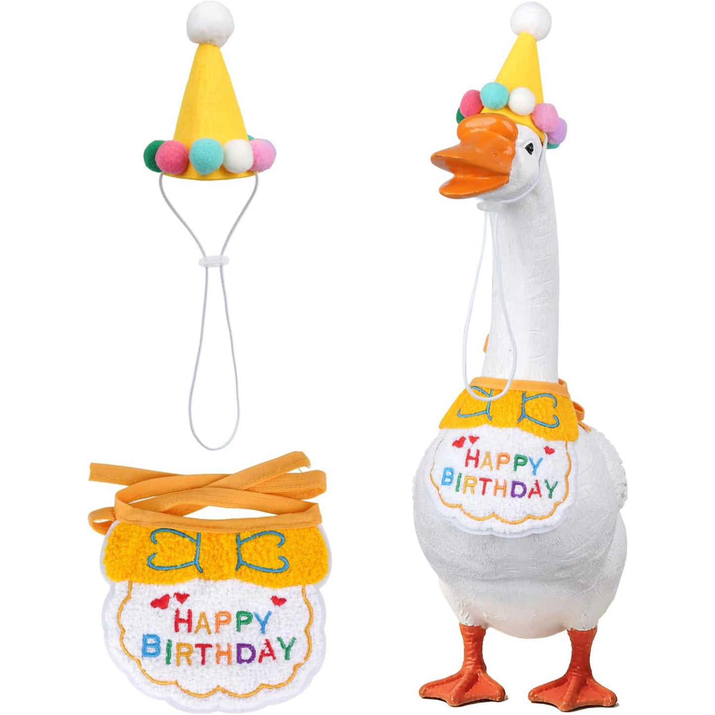 Porch Goose Outfits Goose Costume for 23" Goose Statue