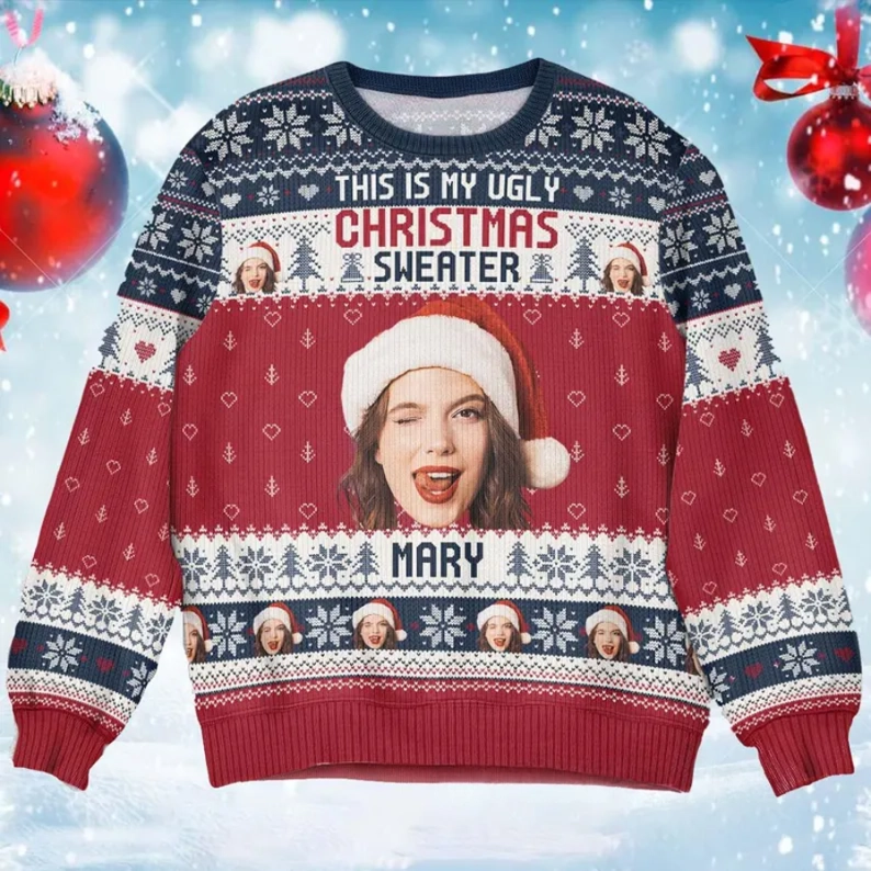 Personalized Ugly Christmas Sweater for Family