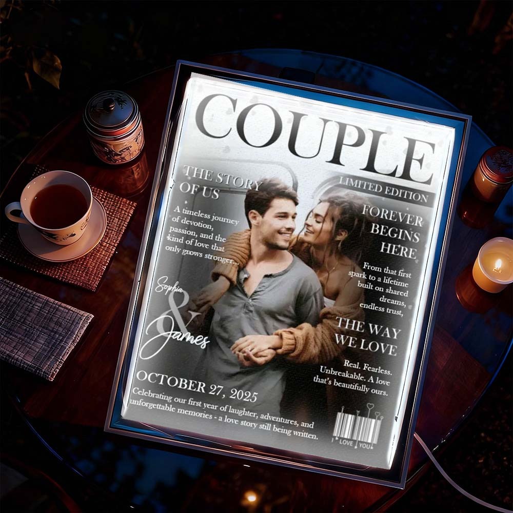 Personalized Magazine Cover Night Light