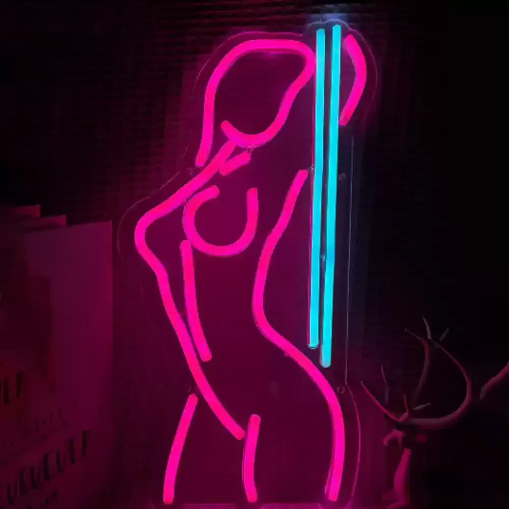 Turn Your Photo Into Neon Light Line Art Gift Personalized LED Light 4 Size 12 Colors Gift For Her