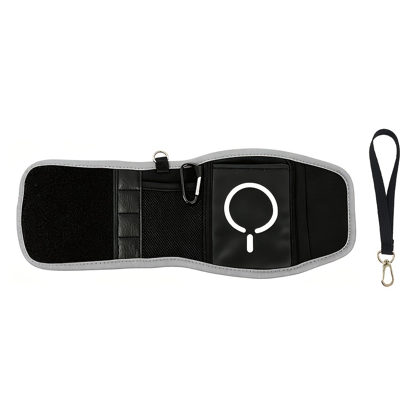 Magnetic Gym Water Bottle Bag & Holder With Magnetic Phone Pocket, Keys & Bluetooth Earphone Storage, Gym Accessories Organizer With Card & Cash Pocket