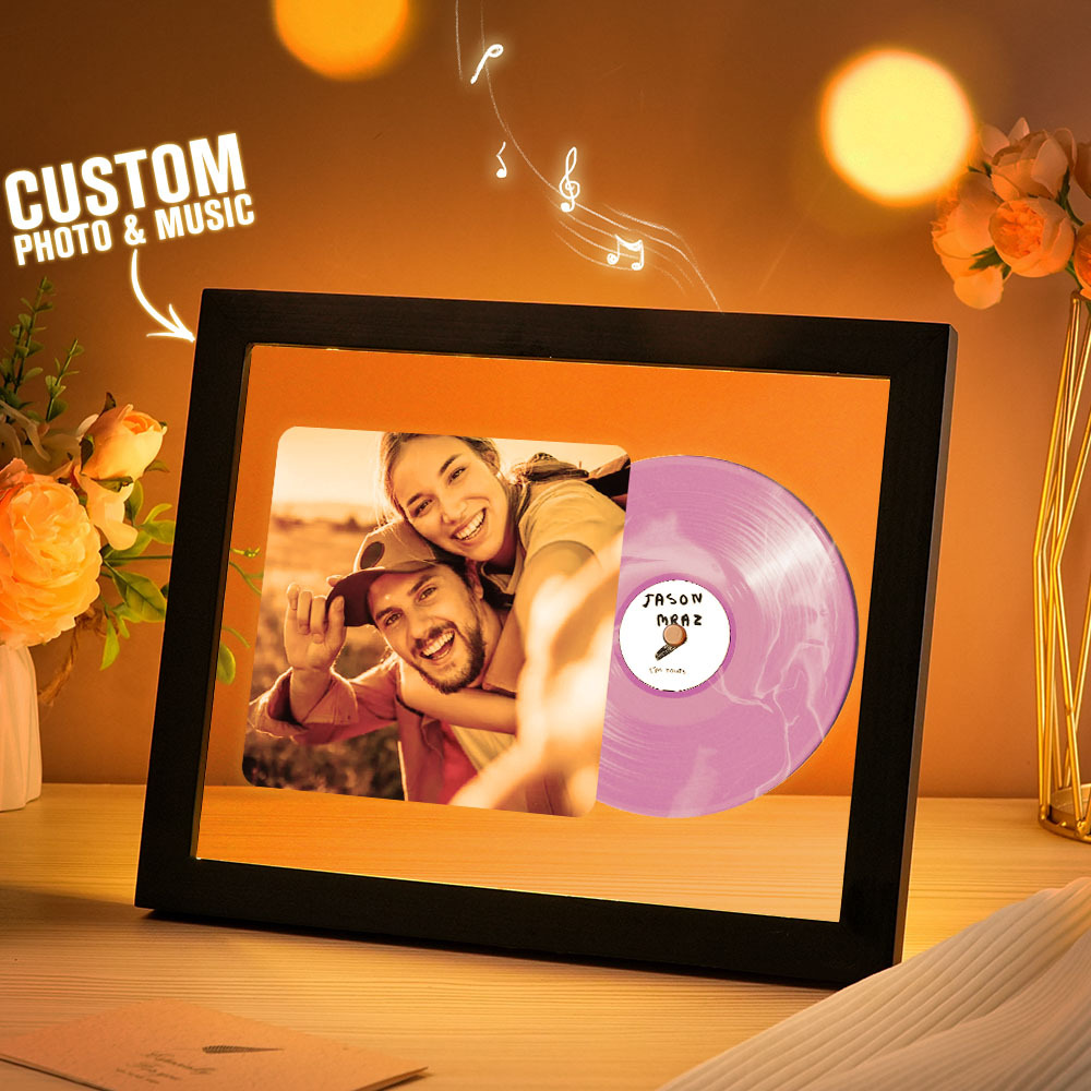 Music Photo Frame Night Lights Music Desk Decor That Plays Music Without Cell Phone Multiple Styles Couple Gifts