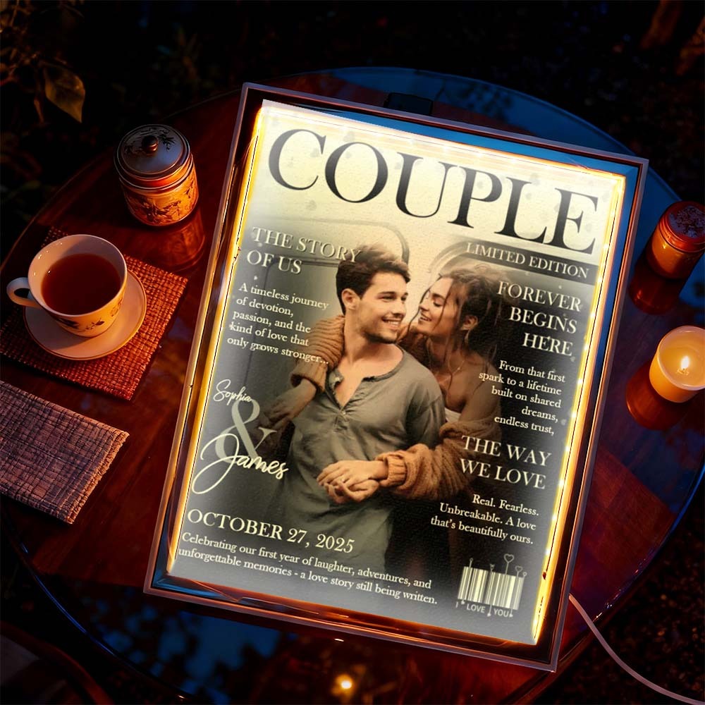 Personalized Magazine Cover Night Light
