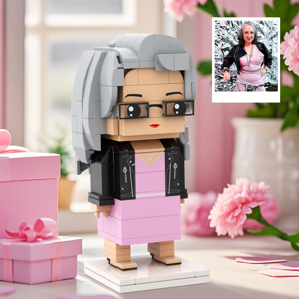 Full Body Customizable Brick Figures 1 Person Mother's Day Gift -