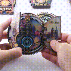 Prague Astronomical Clock Fridge Magnet Czech Republic Travel Gift - 
