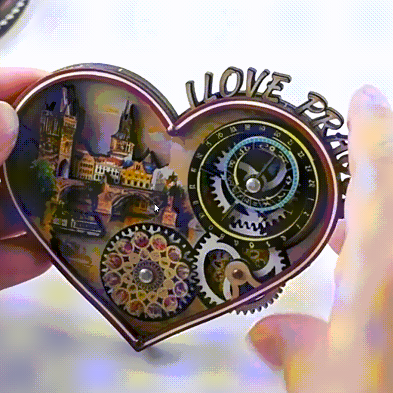 Prague Astronomical Clock Fridge Magnet Czech Republic Travel Gift - 