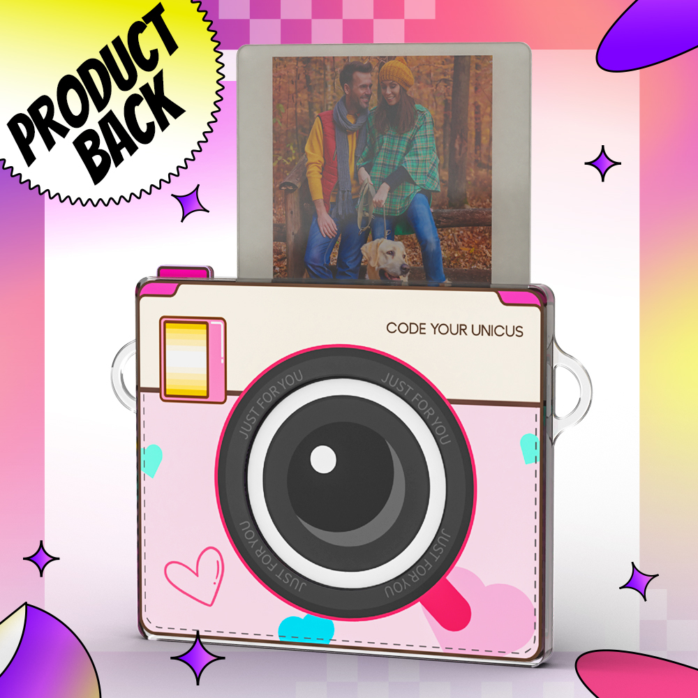 Custom Brick Figure Fridge Magnets Polaroid Style Gift Fridge Magnet Gift For Girlfriend Boyfriend