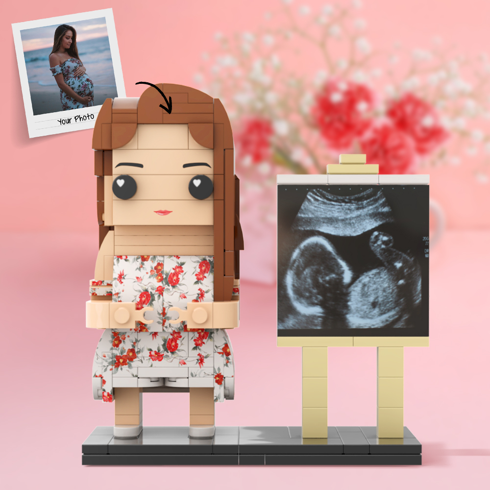Full Body Custom Brick Figures Small Particle Block Toy Pregnant Gifts