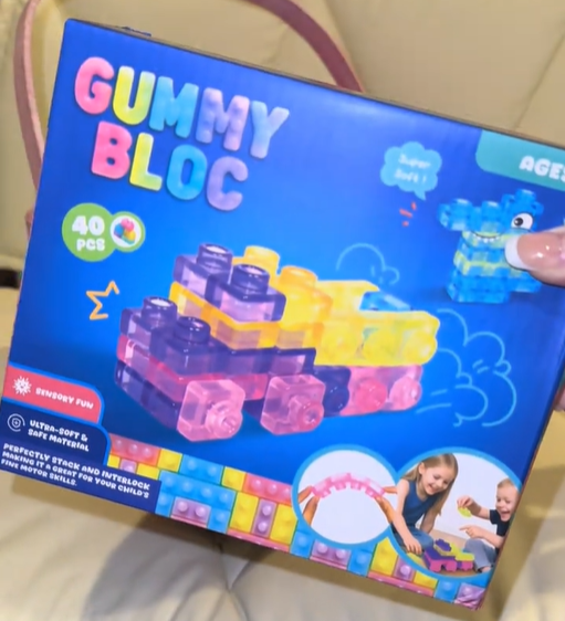 Gummy Blocks Soft Building Blocks – Squishy Sensory Toy for Creative Play