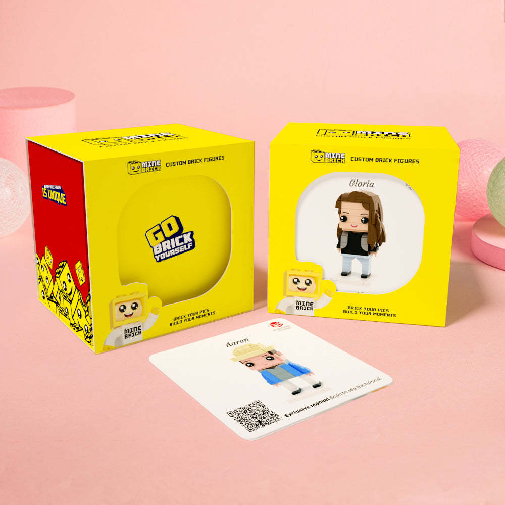 Full Body Customizable 1 Person Brick Figures, Pay $5 Deposit To Produce The Effect, Satisfied With The Full Payment, Not Satisfied With a Full Refund