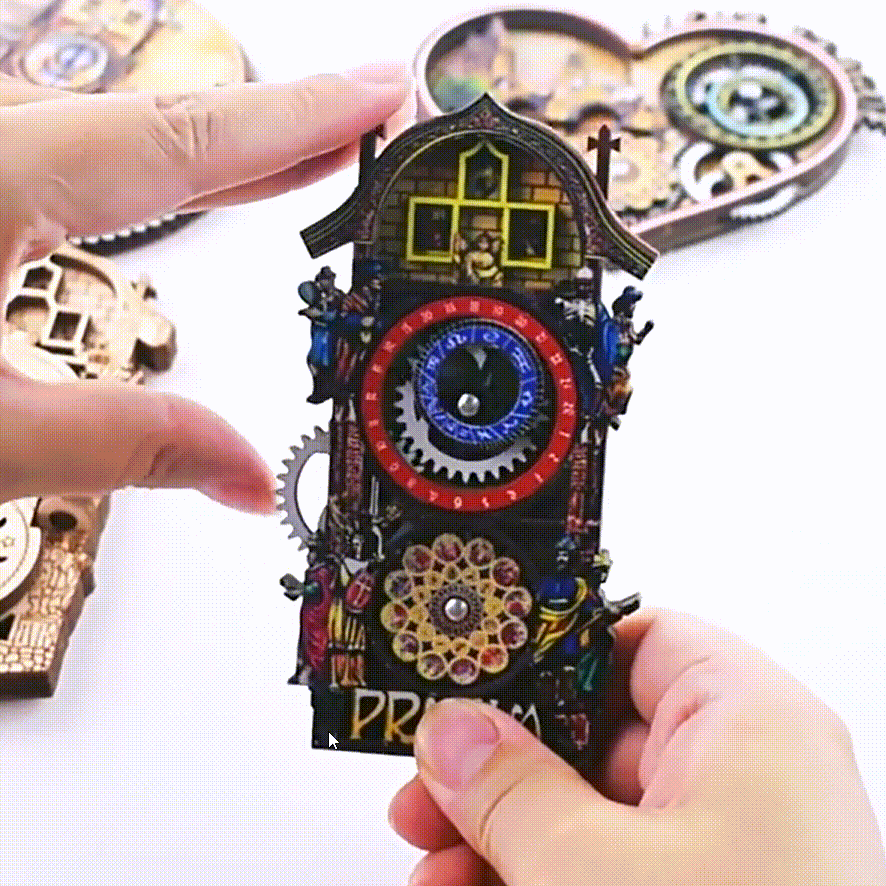 Prague Astronomical Clock Fridge Magnet Czech Republic Travel Gift - 