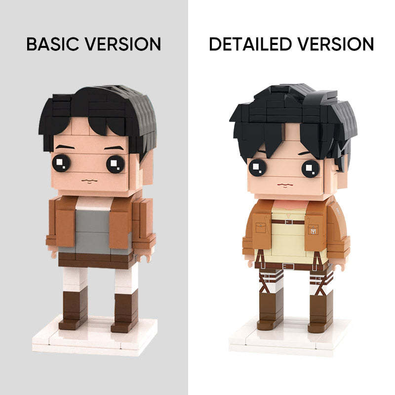 Full Body Customizable 1 Person Brick Figures, Pay $5 Deposit To Produce The Effect, Satisfied With The Full Payment, Not Satisfied With a Full Refund