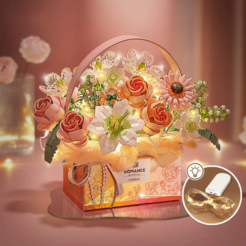 The Bouquet Basket Valentine's Day Gift for Her