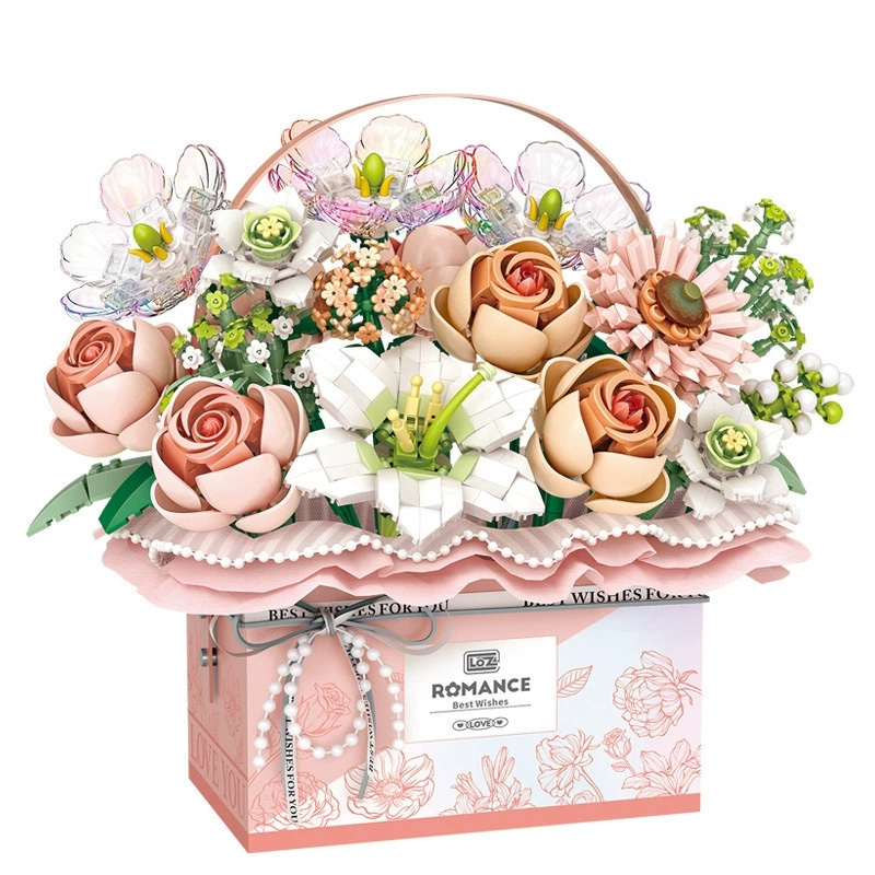 The Bouquet Basket Valentine's Day Gift for Her