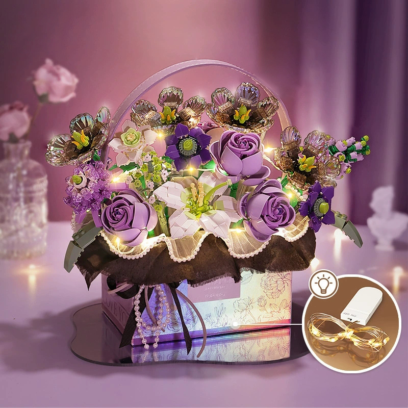 The Bouquet Basket Valentine's Day Gift for Her