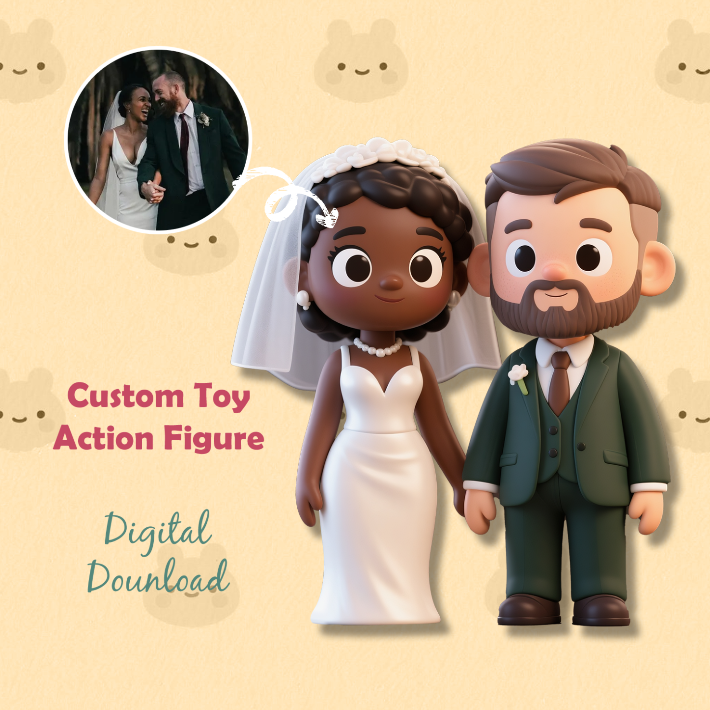 Custom 3D Action Figure From Your Photo Personalized Toy Figure Custom Action Figure Gifts For Him/Her