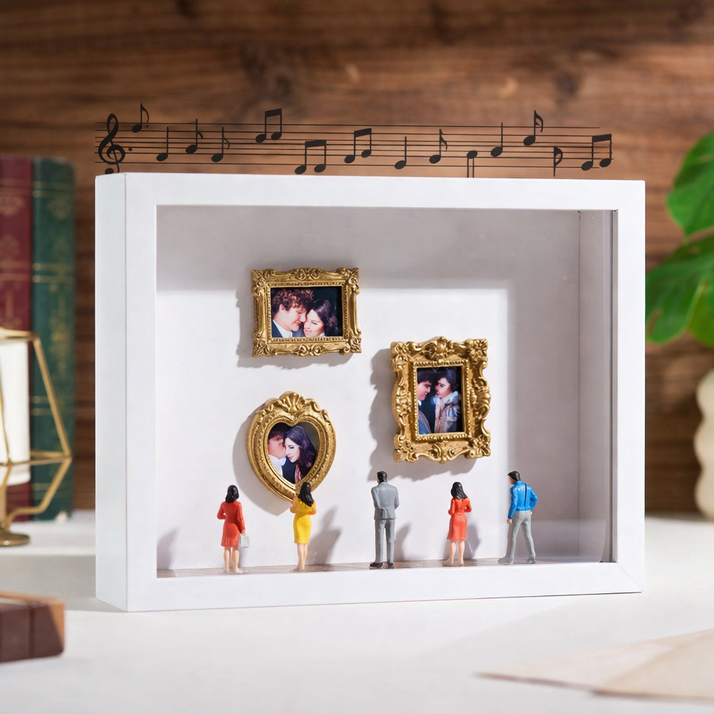 Museum of Us Frame Personalized Couples Gift for Her Cute Miniature Museum Gifts Meaningful Gift Valentine's Day Anniversary Gift - 