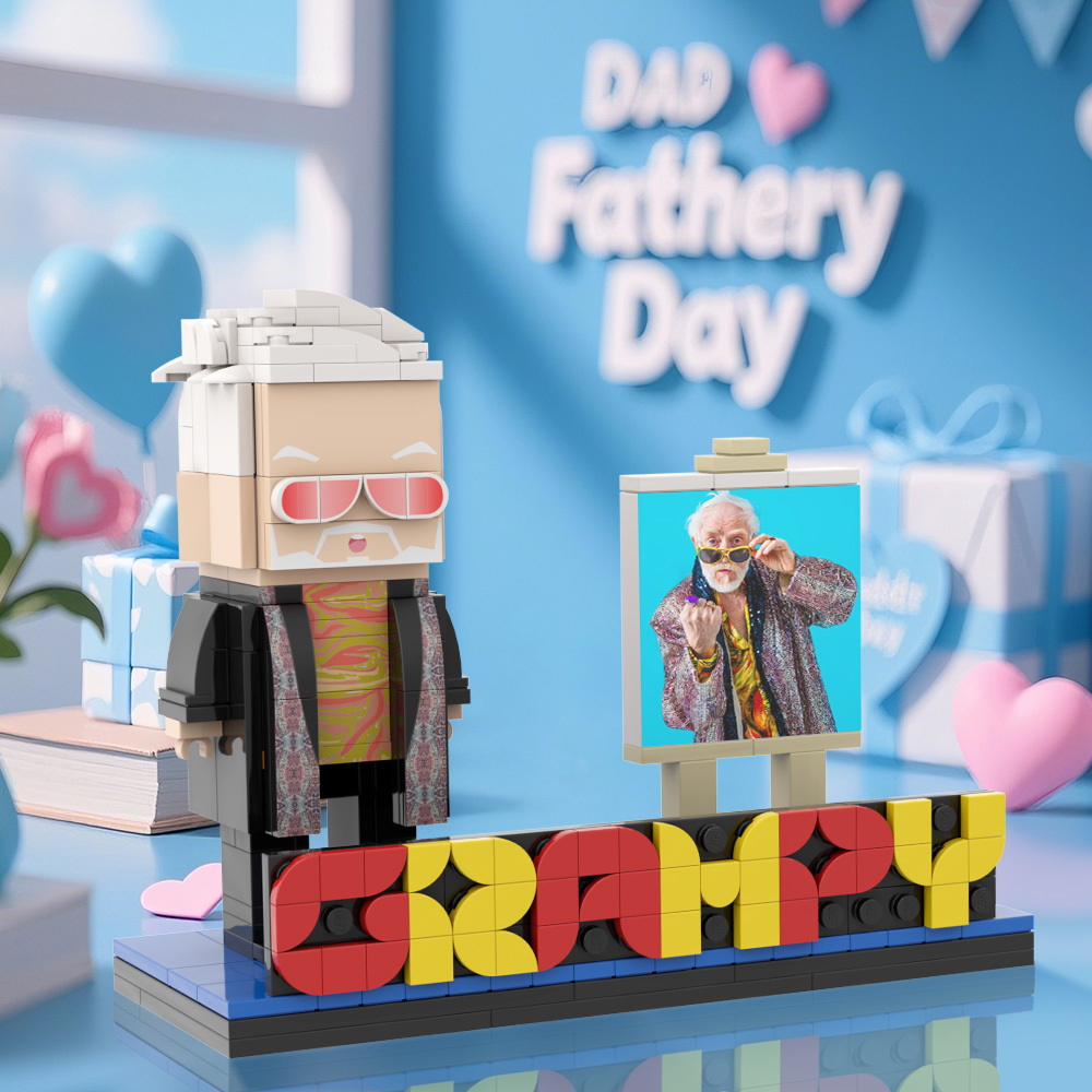 Gift for Dad Custom Brick Figures Perfect Gift Happy Father's Day