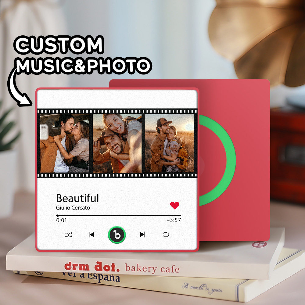 Custom Music Fridge Magnet New 4.0 Upgrade Music Wall Photo Sticker That Plays Music Without Cell Phone Multiple Styles Couple Gifts - MyFaceTshirt