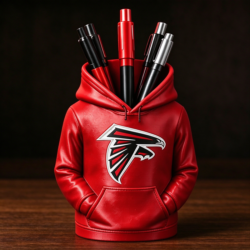 3D Printed Football Hoodie Pen Holder | Team Desk Organizer - 