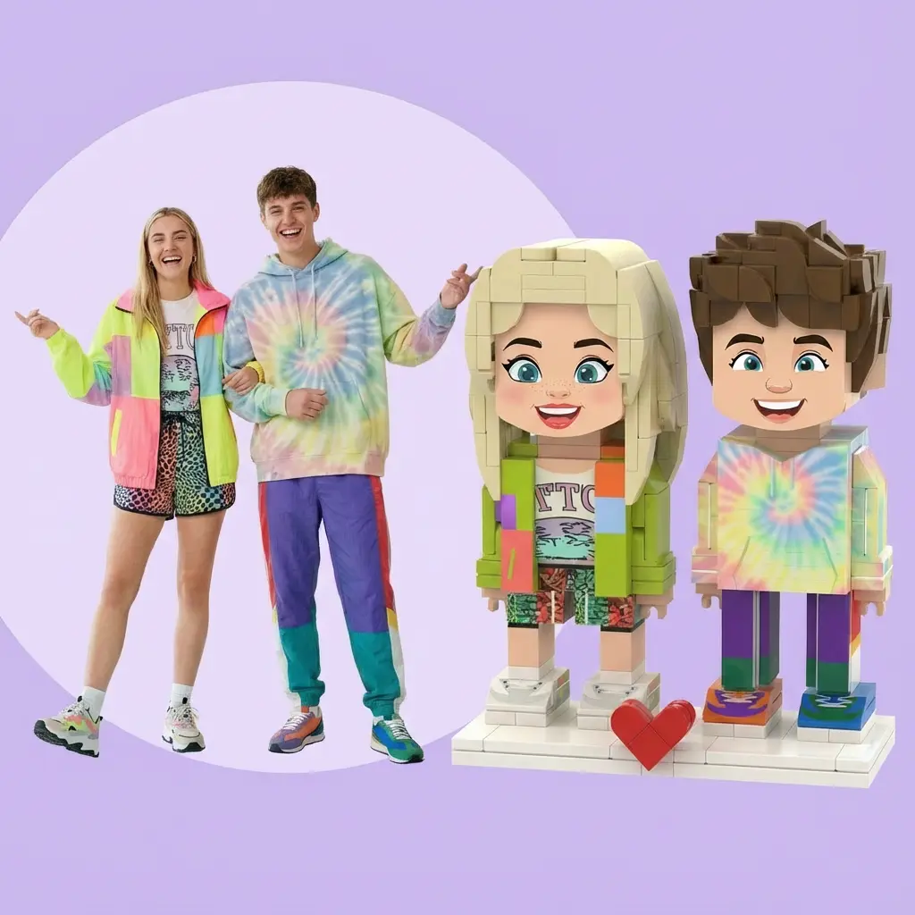 Personalized Anniversary Gift & Custom Couple 3D Photo