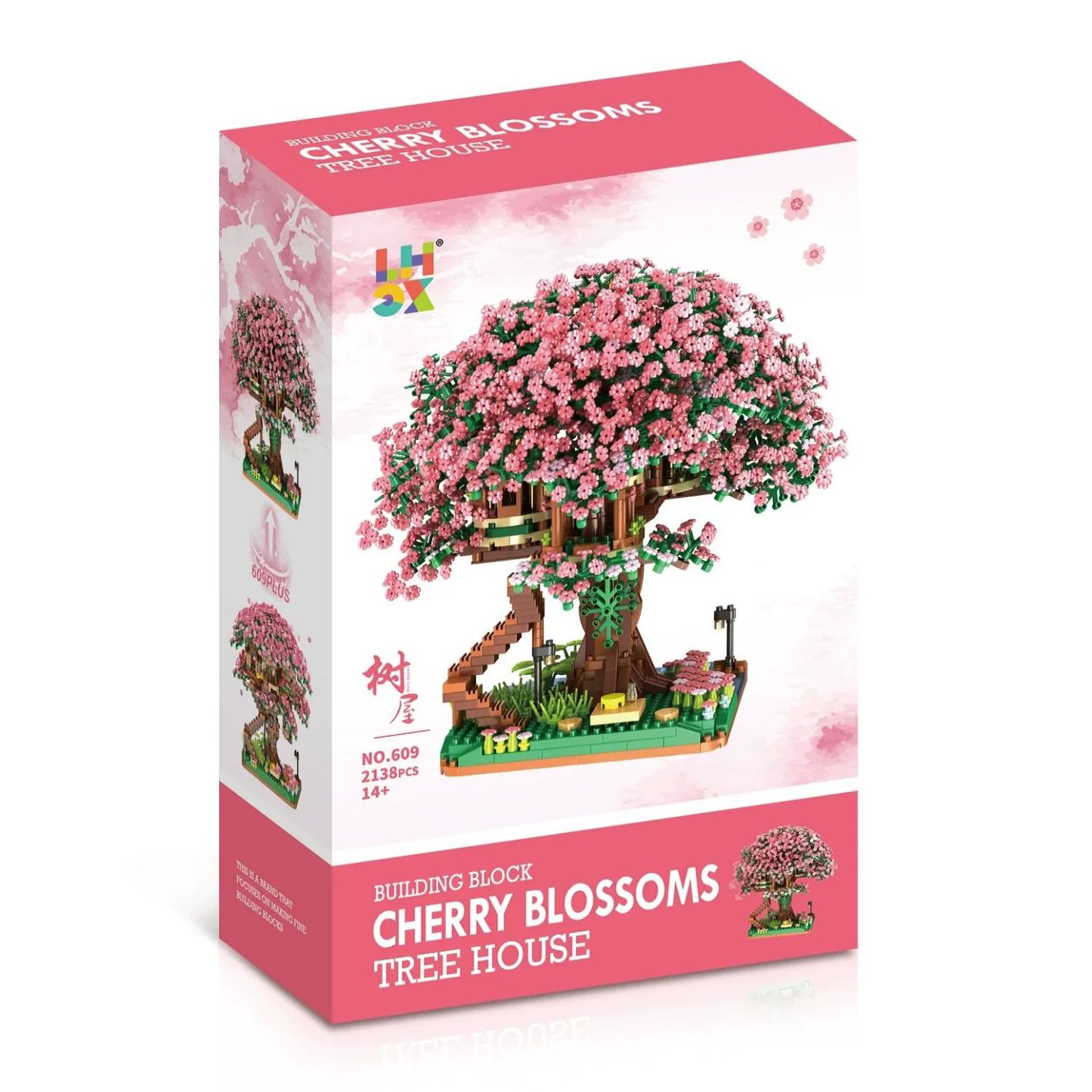 Cherry Blossom Building Block Set, 2008 Pieces Gift for Her Valentines Day Gifts for Her and Him