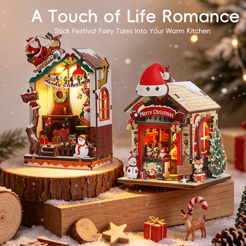 DIY Fridge Magnets  Christmas & Halloween 3D puzzle toys, gifts for boys and girls.