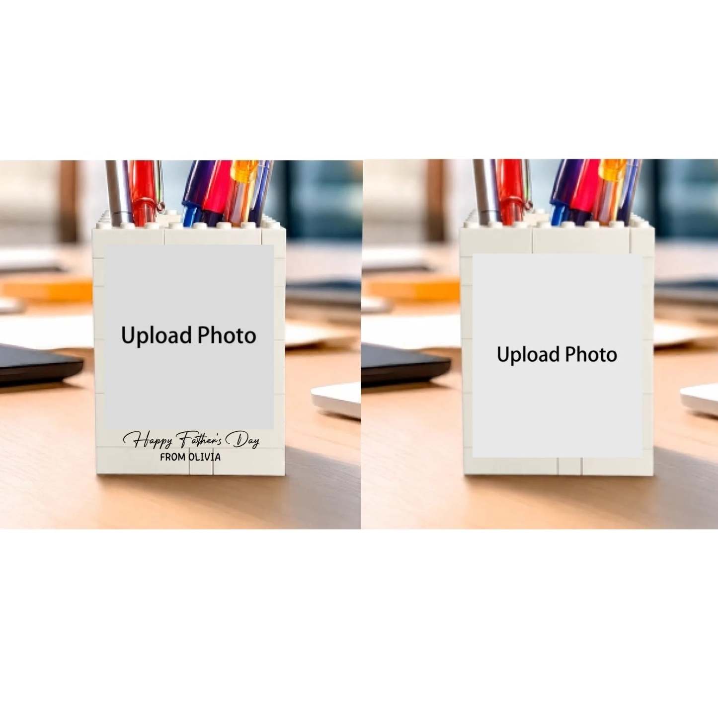 Custom Photo Happy Father's Day Building Brick Blocks Gift For Family