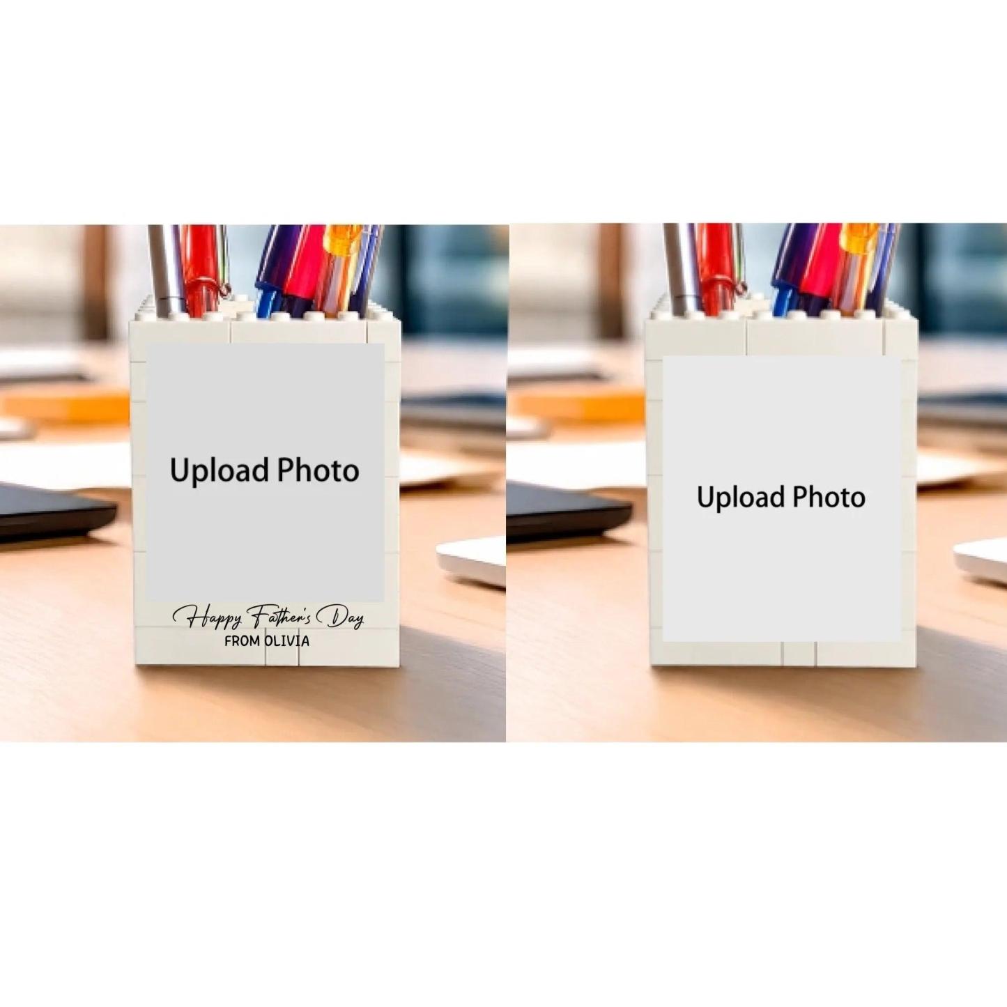 Custom Photo Happy Father's Day Building Brick Blocks Gift For Family