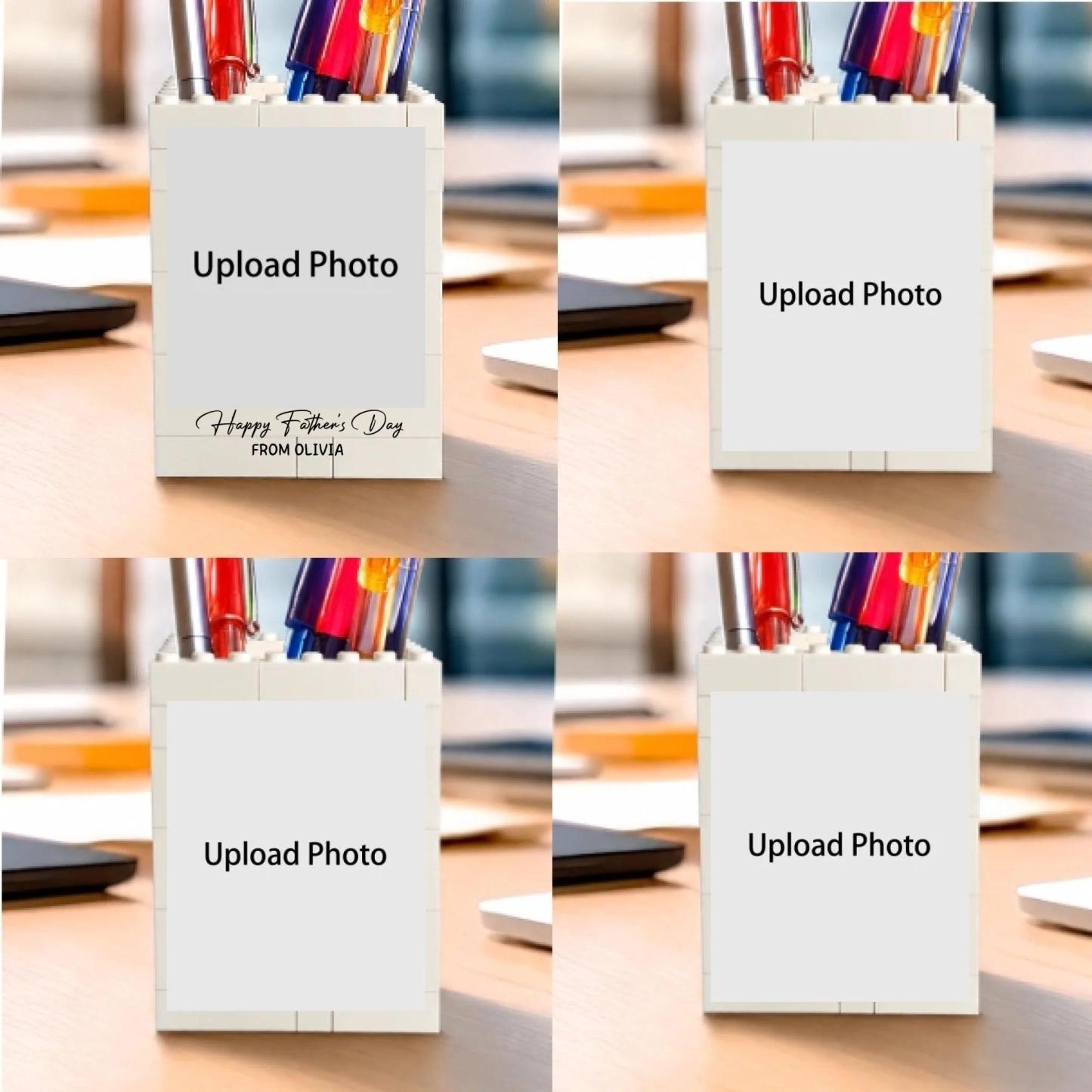 Custom Photo Happy Father's Day Building Brick Blocks Gift For Family