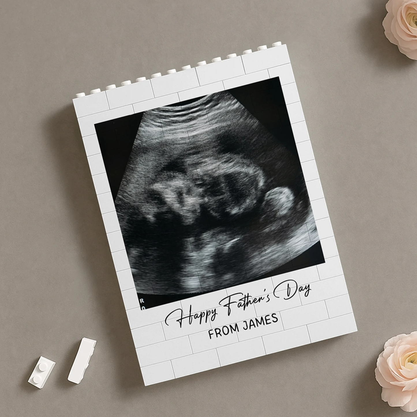Custom Photo Happy Father's Day Building Brick Blocks Gift For Family