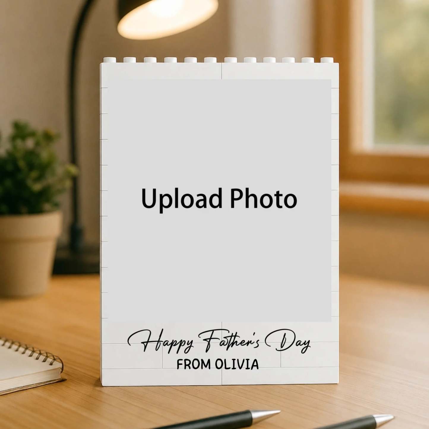 Custom Photo Happy Father's Day Building Brick Blocks Gift For Family
