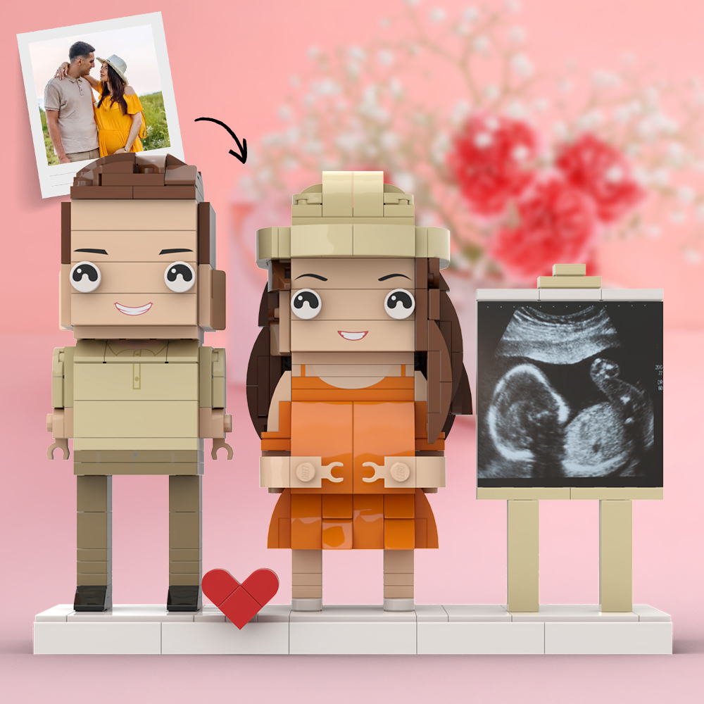 Full Body Custom Brick Figures Small Particle Block Toy Pregnant Gifts