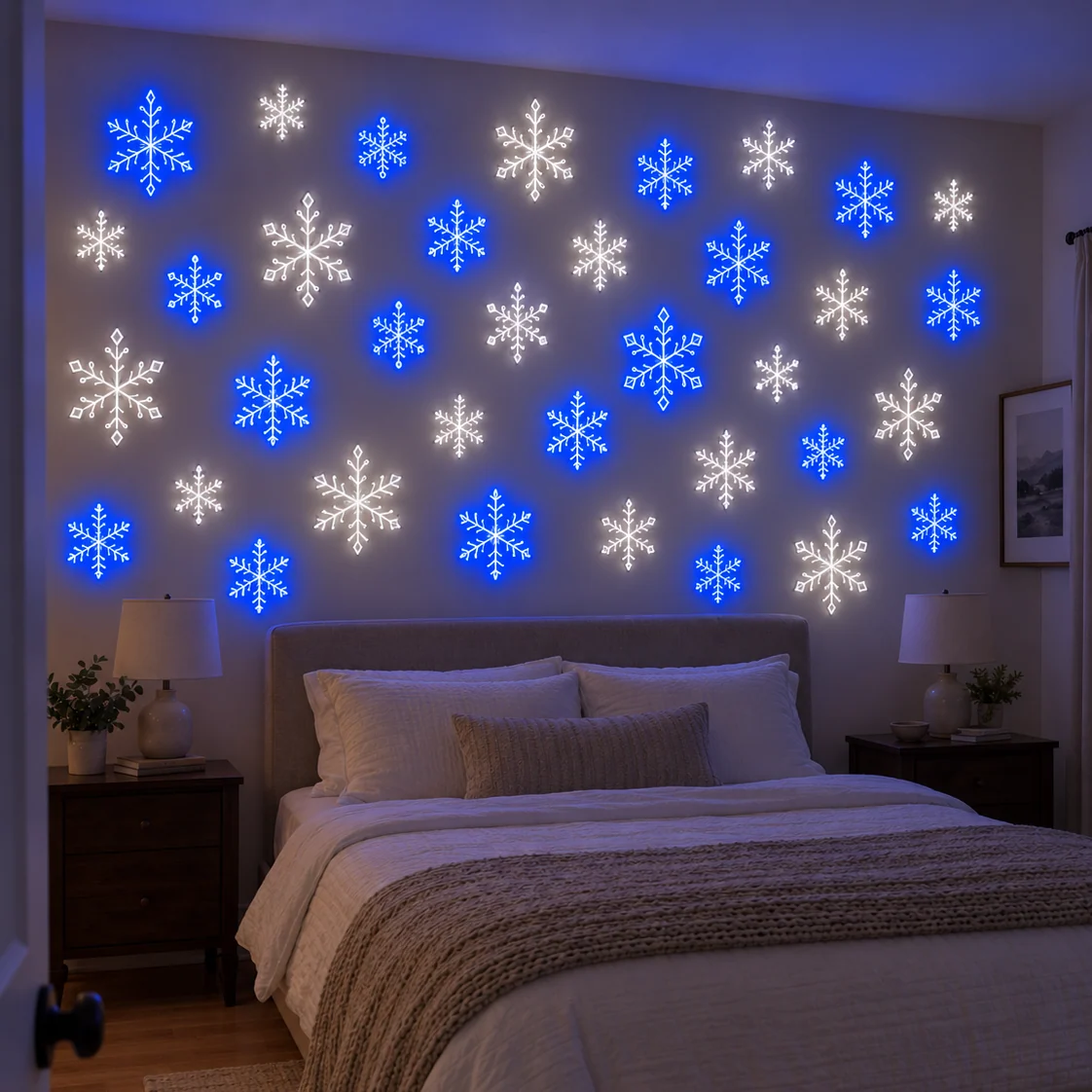Snowflake LED Wall Set Night Light