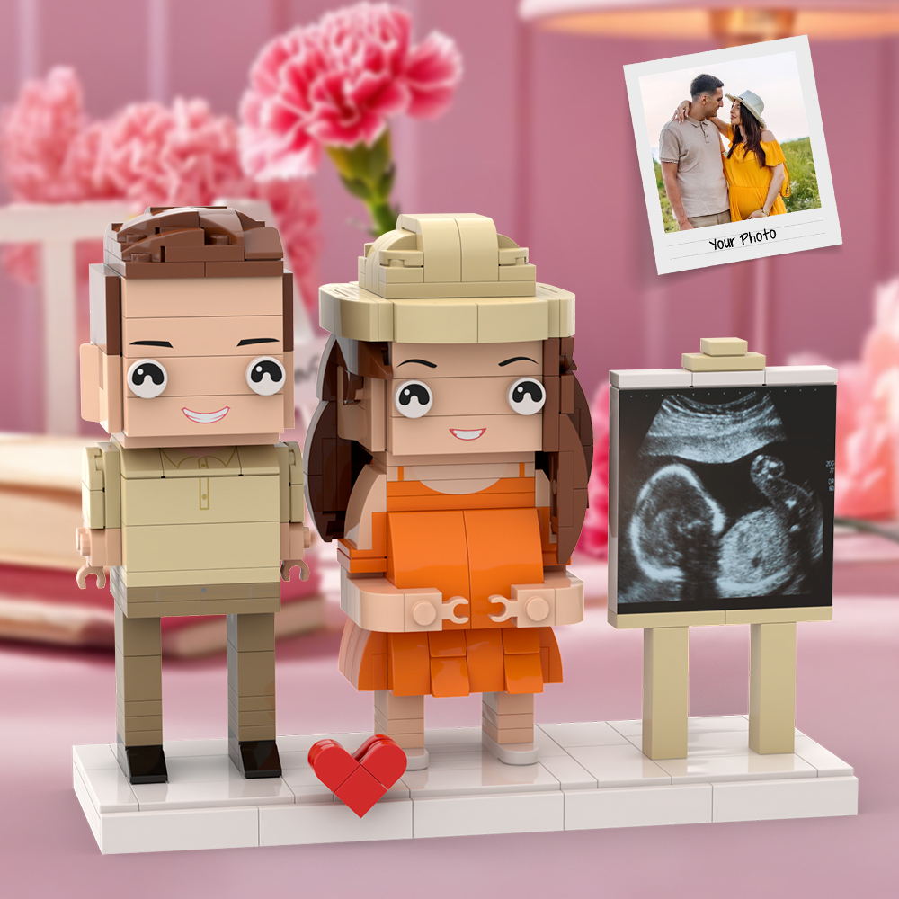 Full Body Custom Brick Figures Small Particle Block Toy Pregnant Gifts