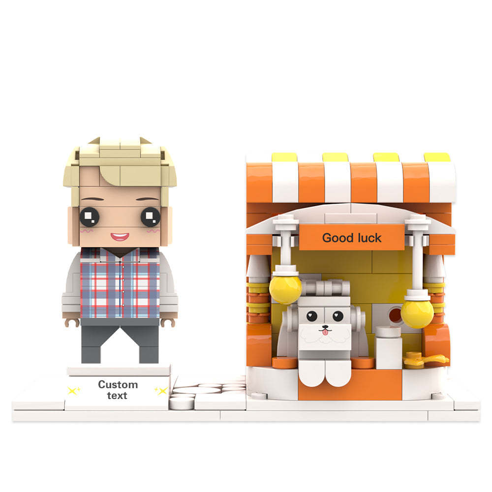 Custom Brick Figures Pen Holder Personalized Brick Figures and Pen Holder Pet Pen Holder