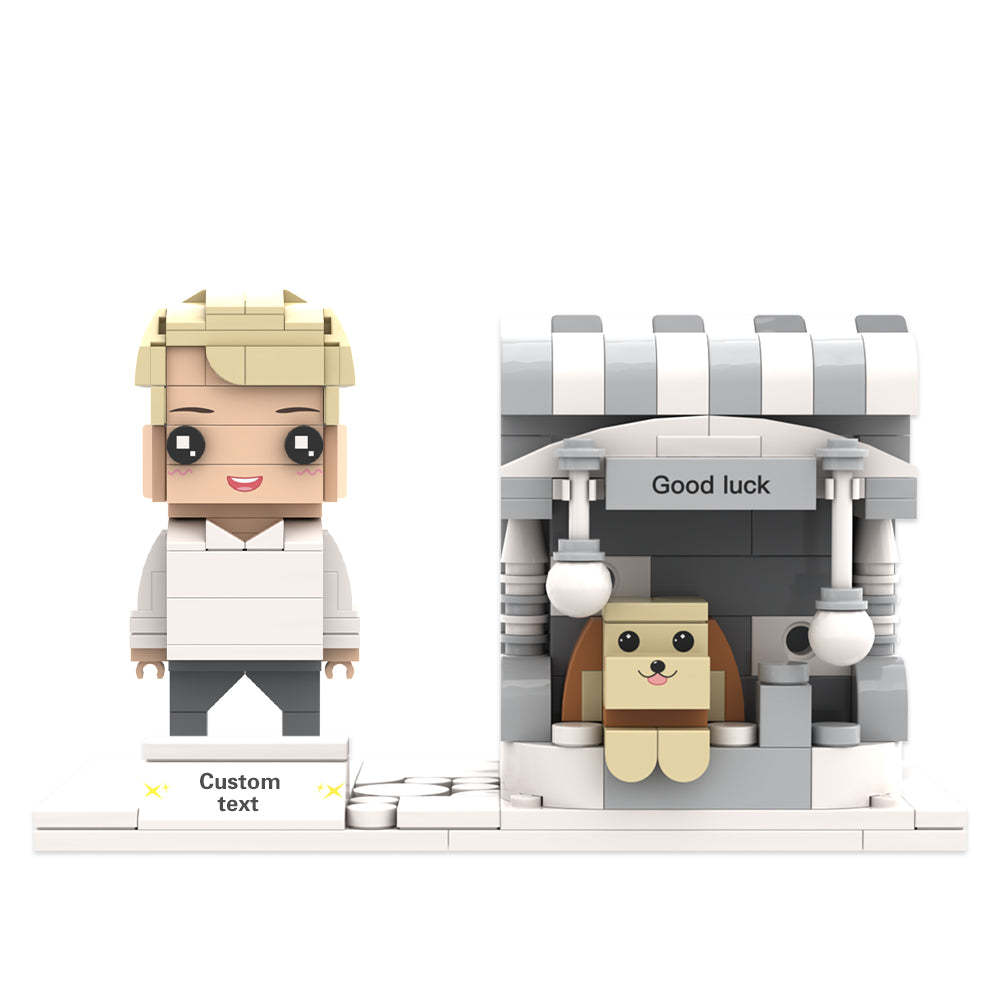 Custom Brick Figures Pen Holder Personalized Brick Figures and Pen Holder Pet Pen Holder