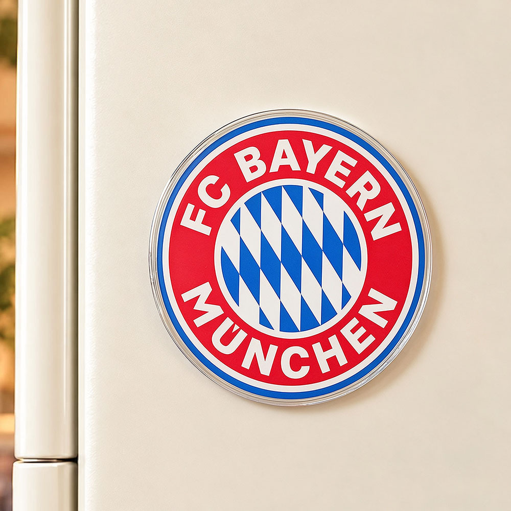 Football Club Badge Acrylic Fridge Magnet | Soccer Team Crest Refrigerator Magnet - 