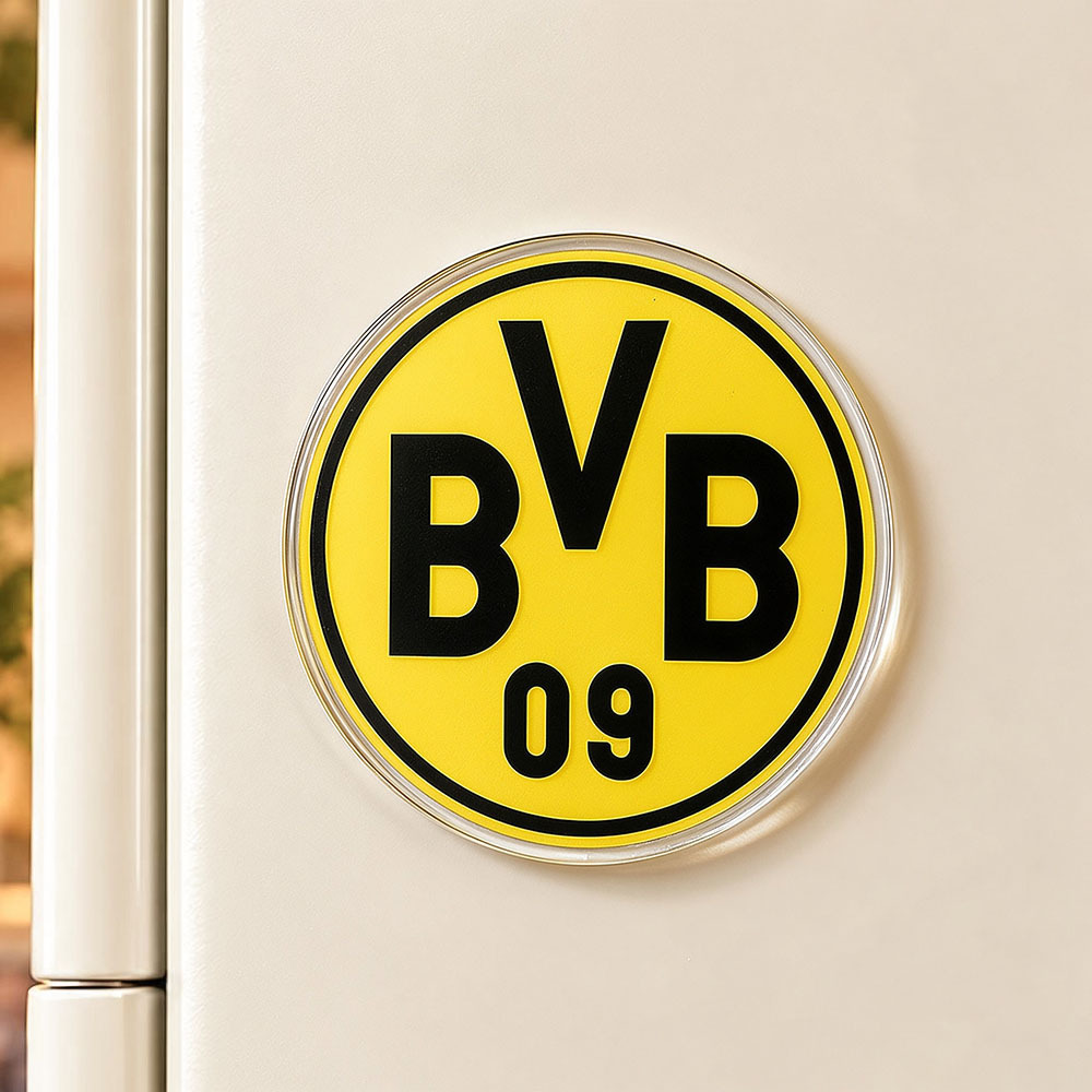 Football Club Badge Acrylic Fridge Magnet | Soccer Team Crest Refrigerator Magnet - 