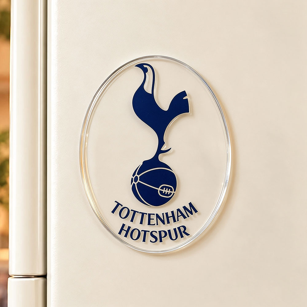 Football Club Badge Acrylic Fridge Magnet | Soccer Team Crest Refrigerator Magnet - 