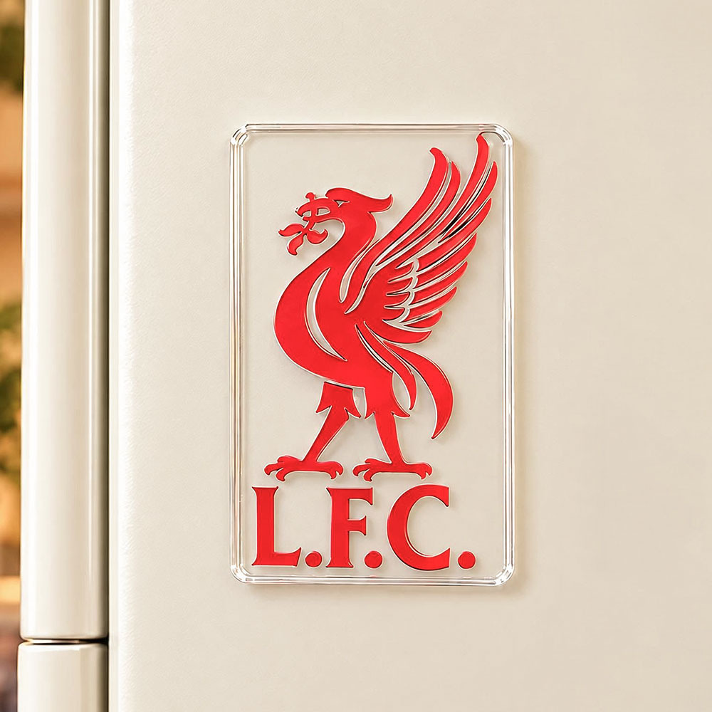 Football Club Badge Acrylic Fridge Magnet | Soccer Team Crest Refrigerator Magnet - 