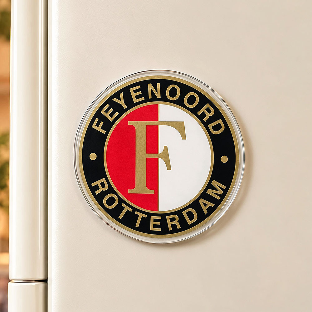 Football Club Badge Acrylic Fridge Magnet | Soccer Team Crest Refrigerator Magnet - 